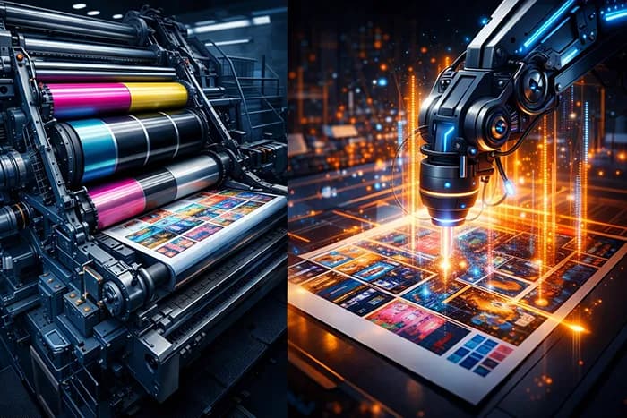 نبرد تکنولوژی‌های چاپ در سال 2025: راهنمای جامع انتخاب بین چاپ دیجیتال و افست